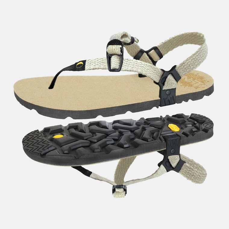 Hemp Monkey 🇺🇸 - Toasted Hemp footbed, Raw Hemp laces - pair with outsole