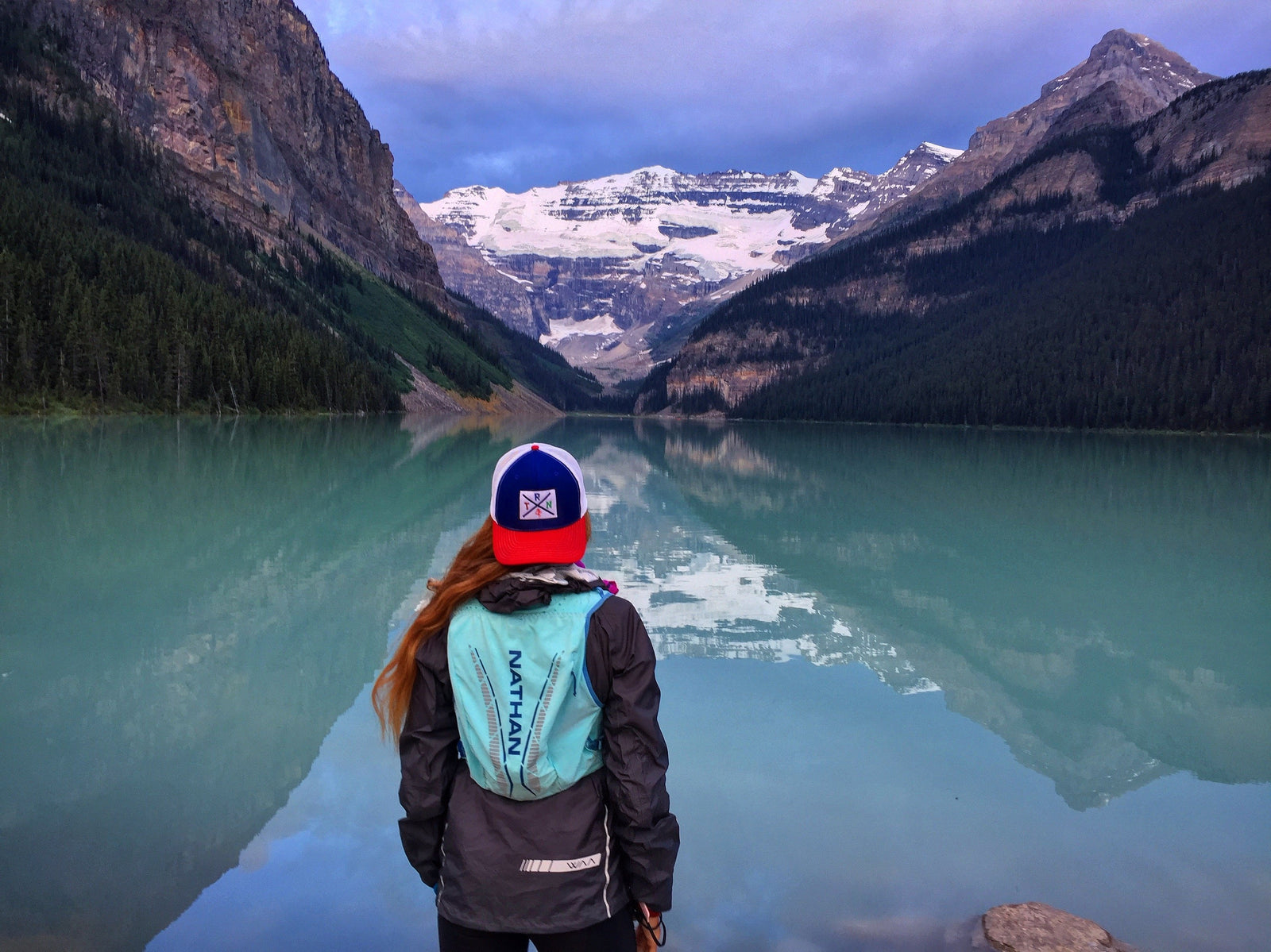 Michelle Barton (Ultrarunner) in Canadian Mountains