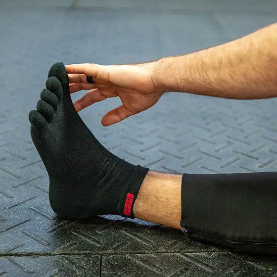 Injinji Toe Socks - Sport Original - toe stretch, worn