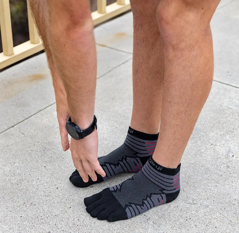 Injinji Toe Socks - Ultra Run Mini Crew in use