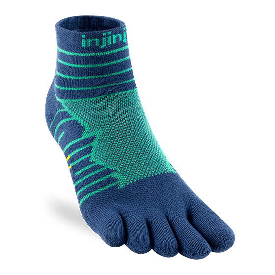 Injinji Toe Socks - Ultra Run Mini Crew - Poseidon - single