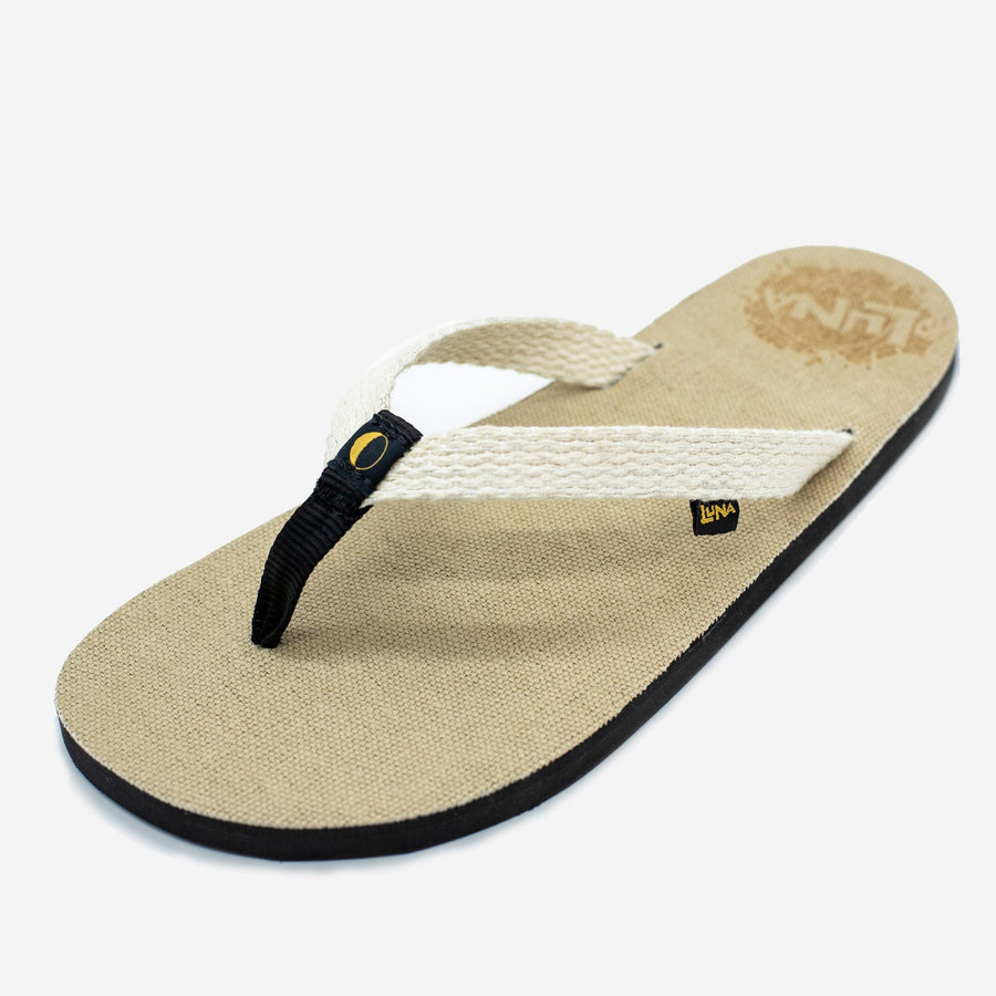 LUNA Chancla Hemp 🇺🇸 - strap detail, angled