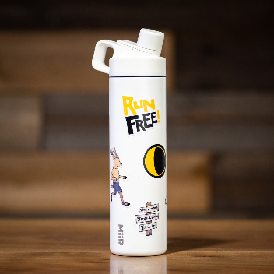 LUNA X MiiR - Etched Chug Bottle - Run Free side