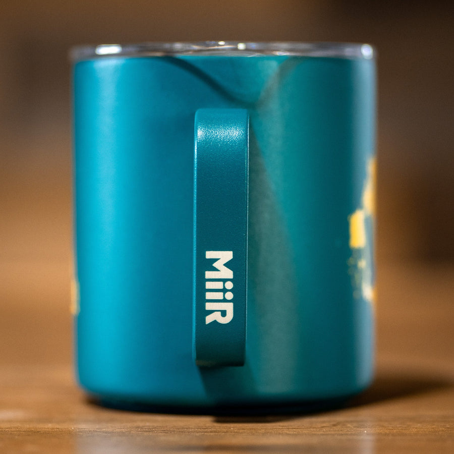 LUNA x MiiR - Run Free Camp Mug - handle side