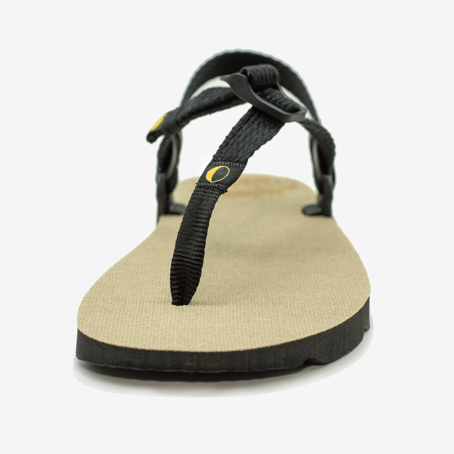 Hemp Monkey 🇺🇸 - Toasted Hemp footbed, Black laces - front