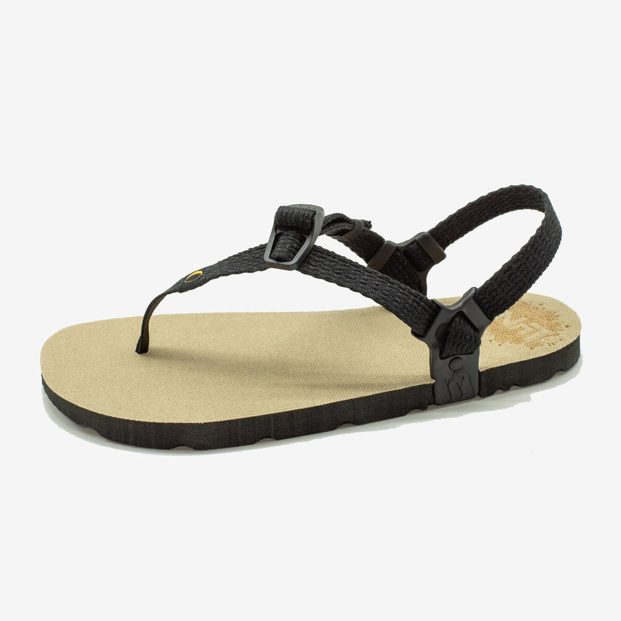 Hemp Monkey 🇺🇸 - Toasted Hemp footbed, Black laces - single, profile