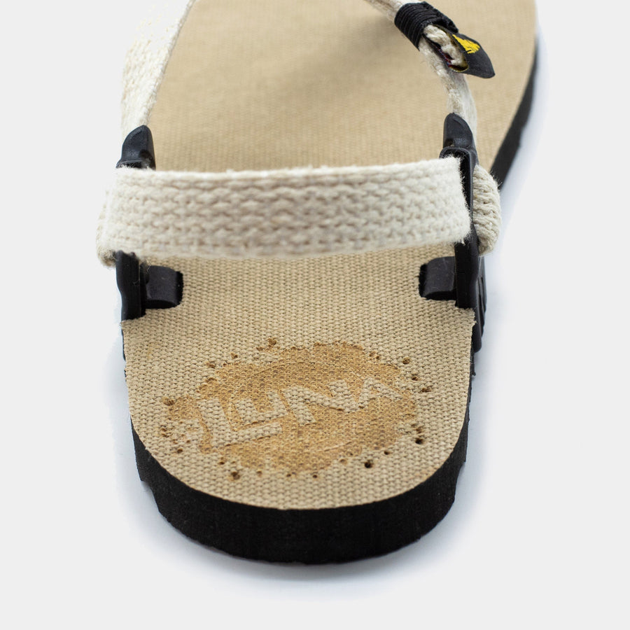 Hemp Monkey 🇺🇸 - Toasted Hemp footbed, Raw Hemp laces - heel logo