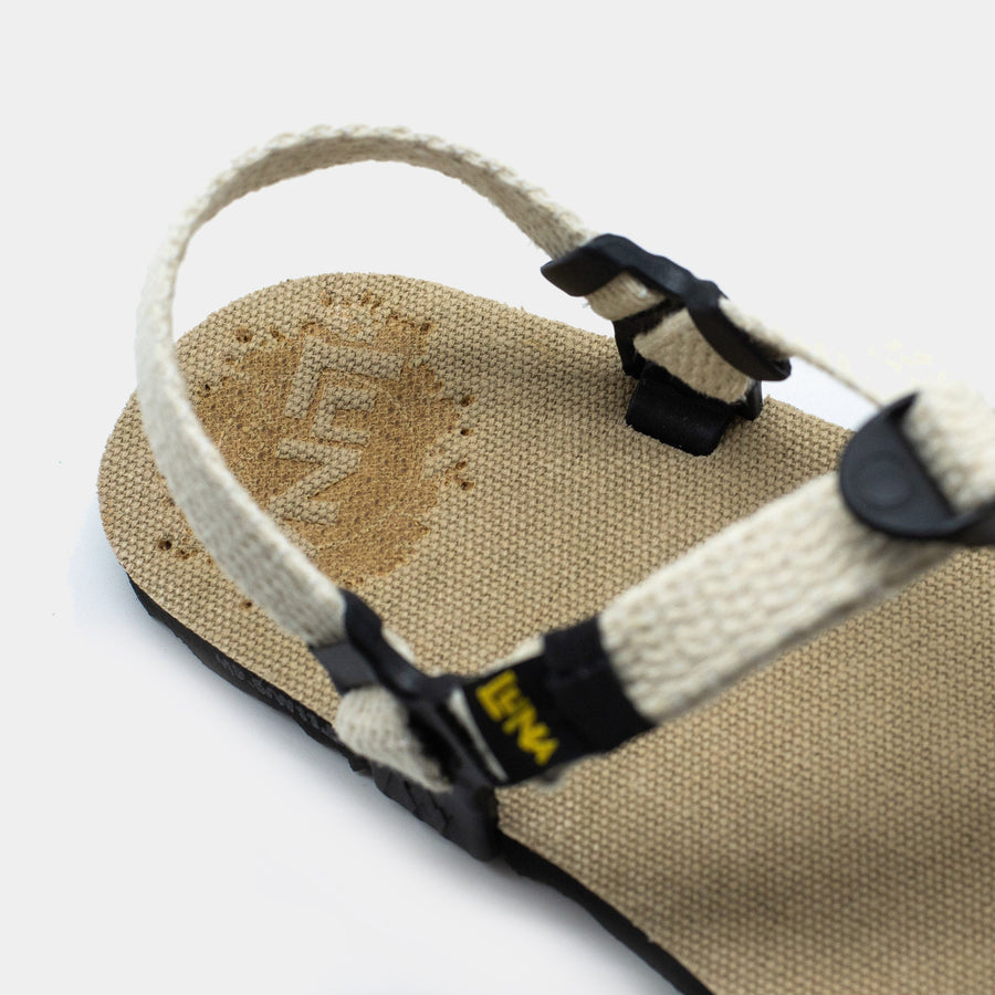 Hemp Monkey 🇺🇸 - Toasted Hemp footbed, Raw Hemp laces - heel strap