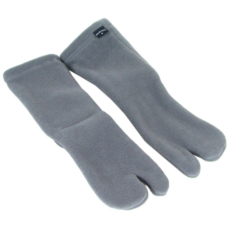 LUNA Polar Feet® Tabi Socks - grey fleece pair