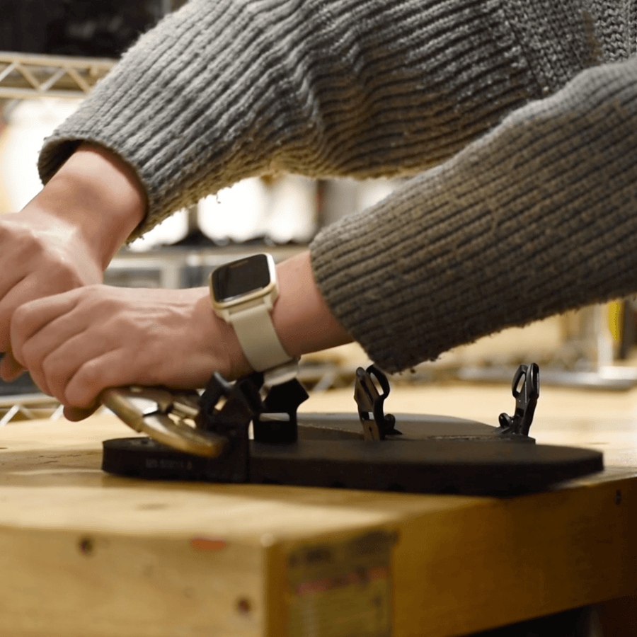 Wing Replacement/Repair Service (send in) - installing the wing on the bench