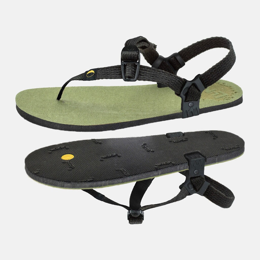 Venado Winged Edition 🇺🇸 - Olive Green footbed, Black Hemp laces - pair with outsole