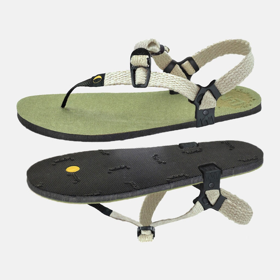 Venado Winged Edition 🇺🇸 - Olive Green footbed, Raw Hemp laces - pair with outsole