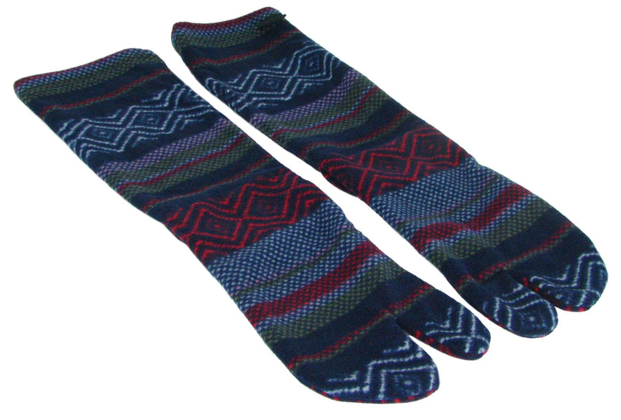 LUNA Polar Feet® Tabi Socks - fair-isle knit pair