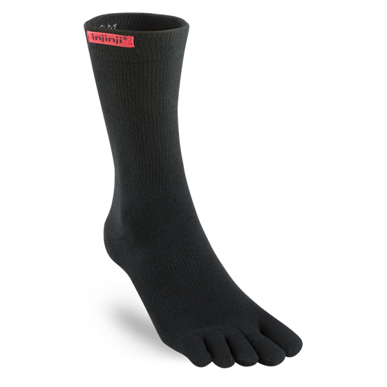 Injinji Toe Socks - Sport Original - black crew single