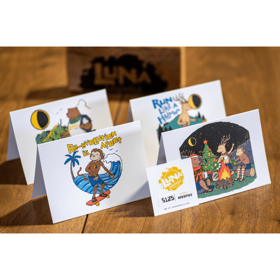 LUNA Sandals Gift Card - three-card spread