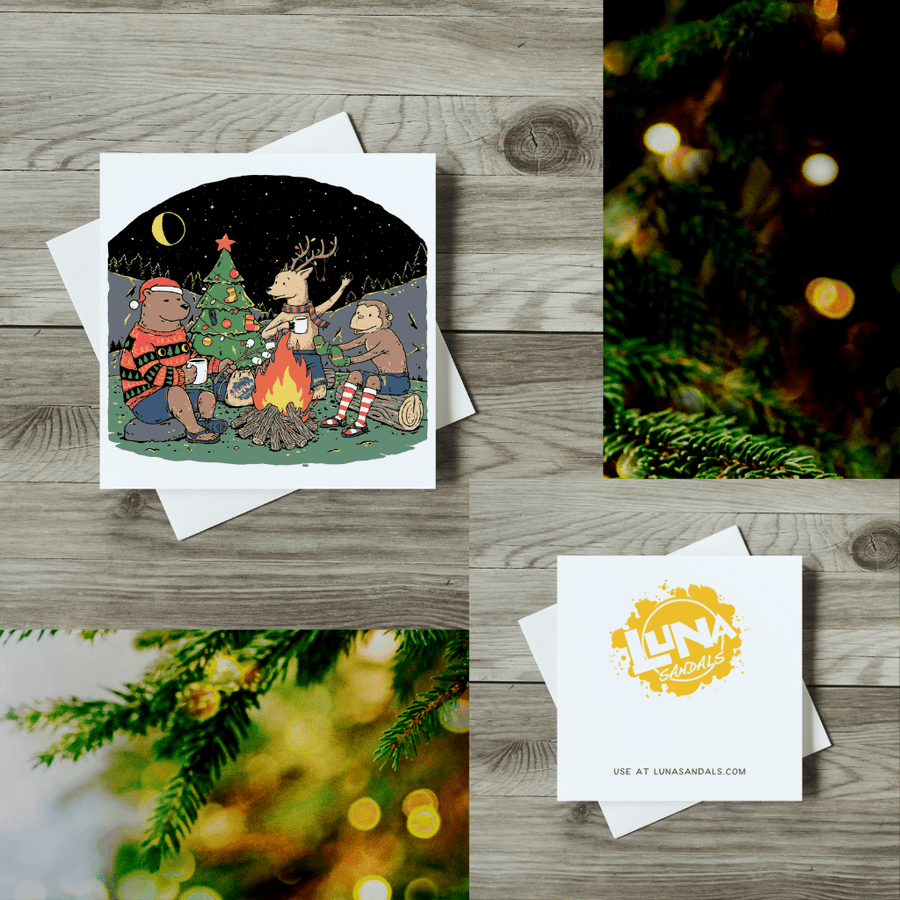 LUNA Sandals Gift Card - holiday card flat