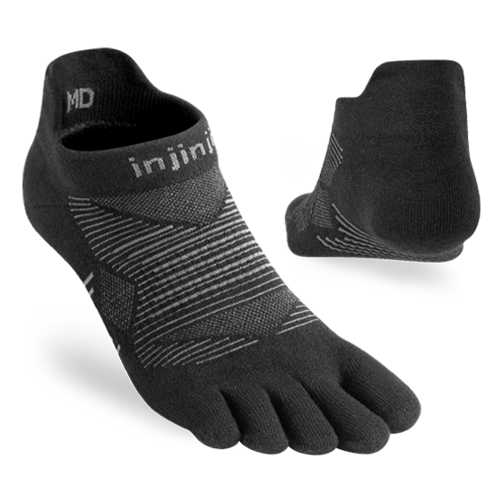 Injinji Toe Socks - Run Lightweight No-Show CoolMax - LUNA Sandals