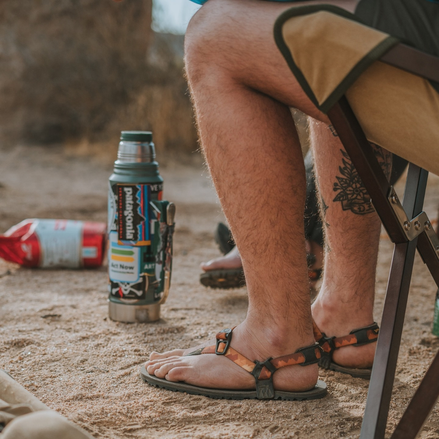 Oso Flaco Winged Edition sandal - campsite lifestyle