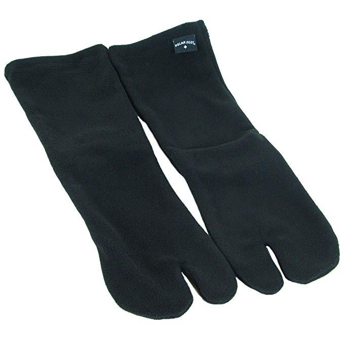 LUNA Polar Feet® Tabi Socks - black fleece pair