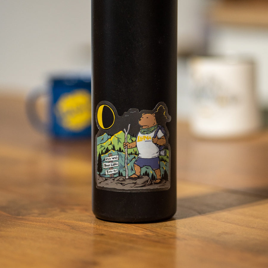 LUNA Adventure Life Sticker Pack - bear sticker on a bottle