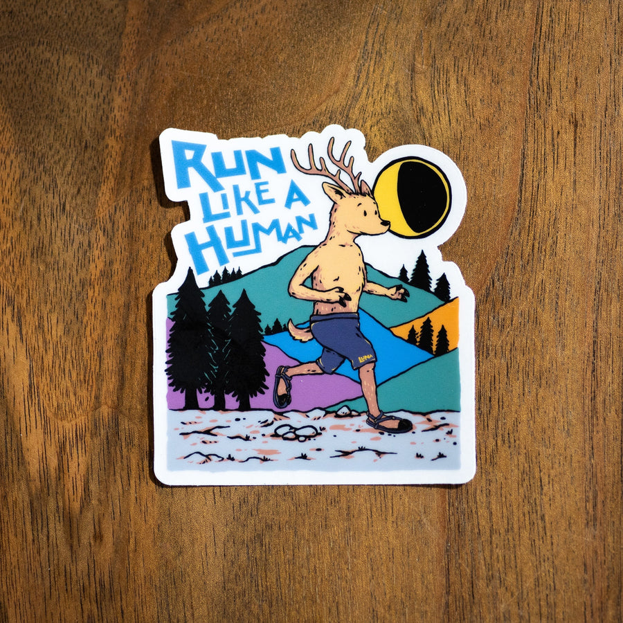 LUNA Adventure Life Sticker Pack - Run Like A Human deer sticker