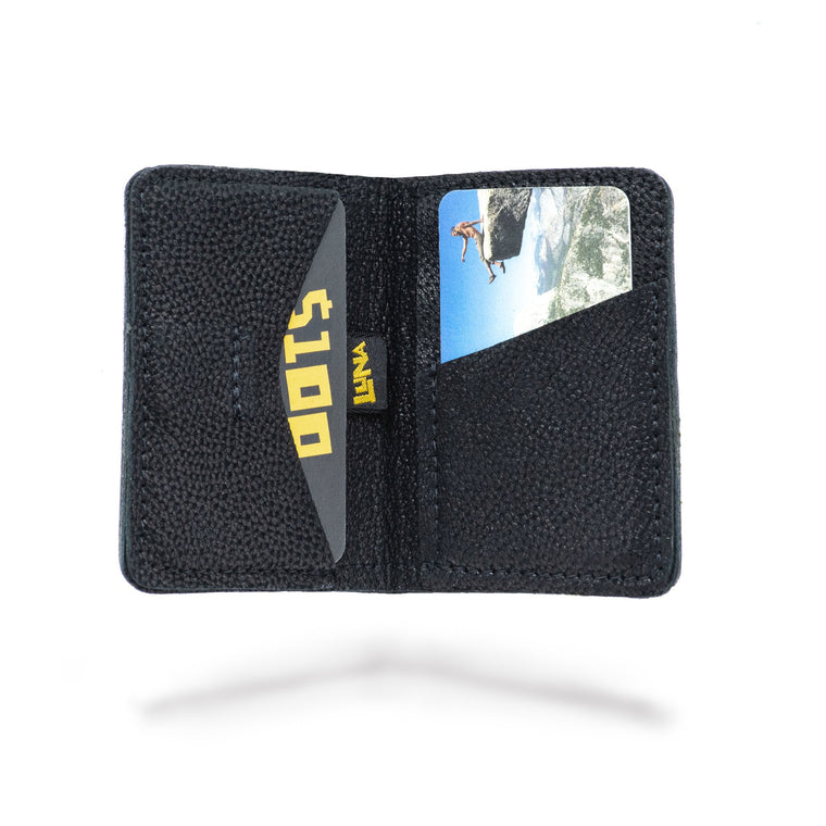 LUNA "Shigo" Wallet - open with cards - black