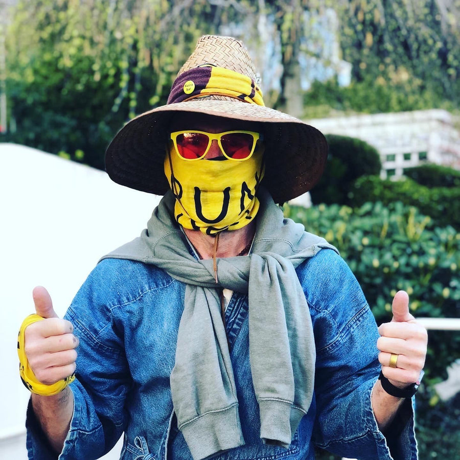 Run Free Bandito - worn as a face cover