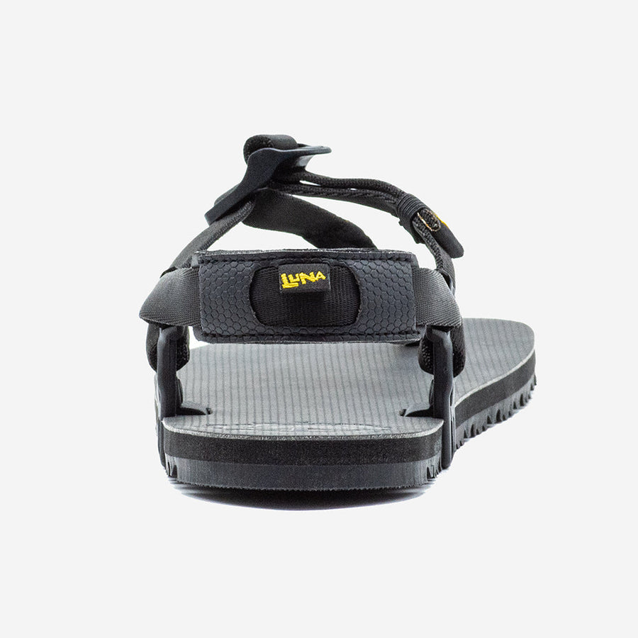 Middle Bear Winged Edition sandal - Black - heel view