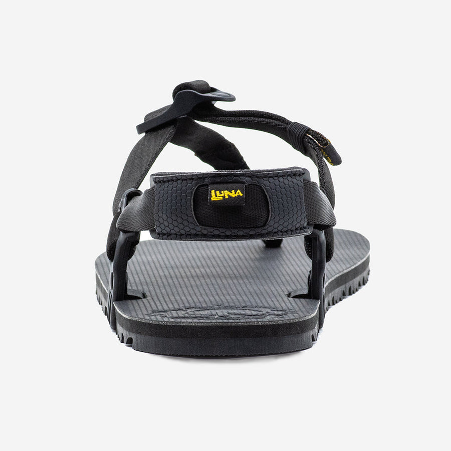 Oso Flaco Winged Edition sandal - Black - heel view