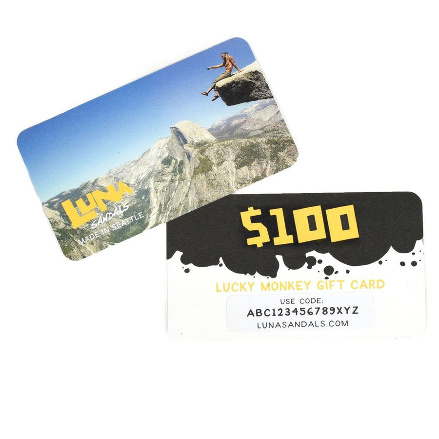 LUNA Sandals Gift Card - 100-dollar card