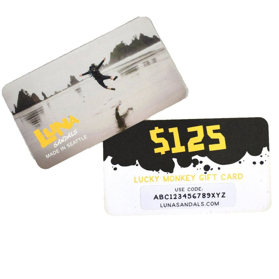 LUNA Sandals Gift Card - 125-dollar card